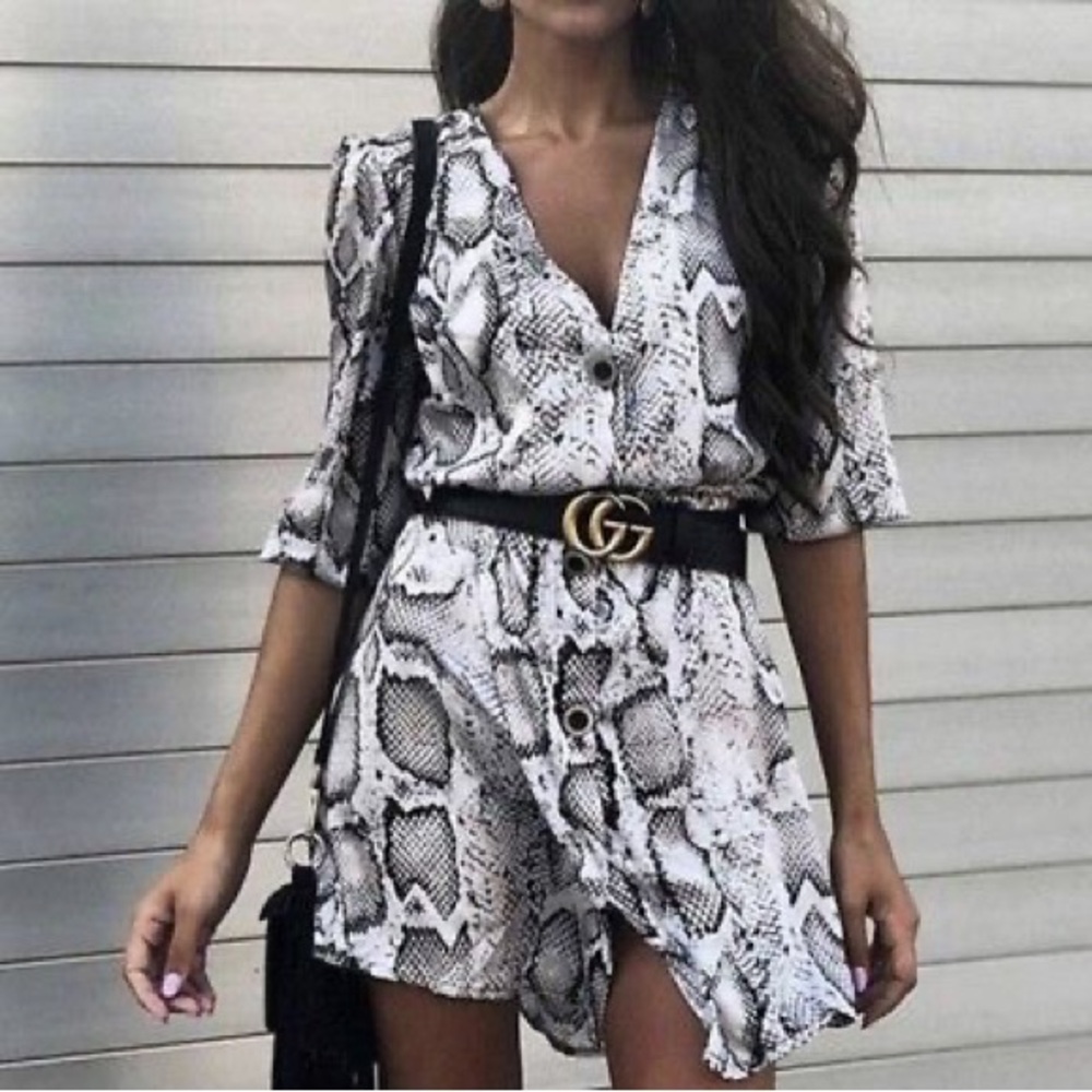 Snake Print Zara Dress